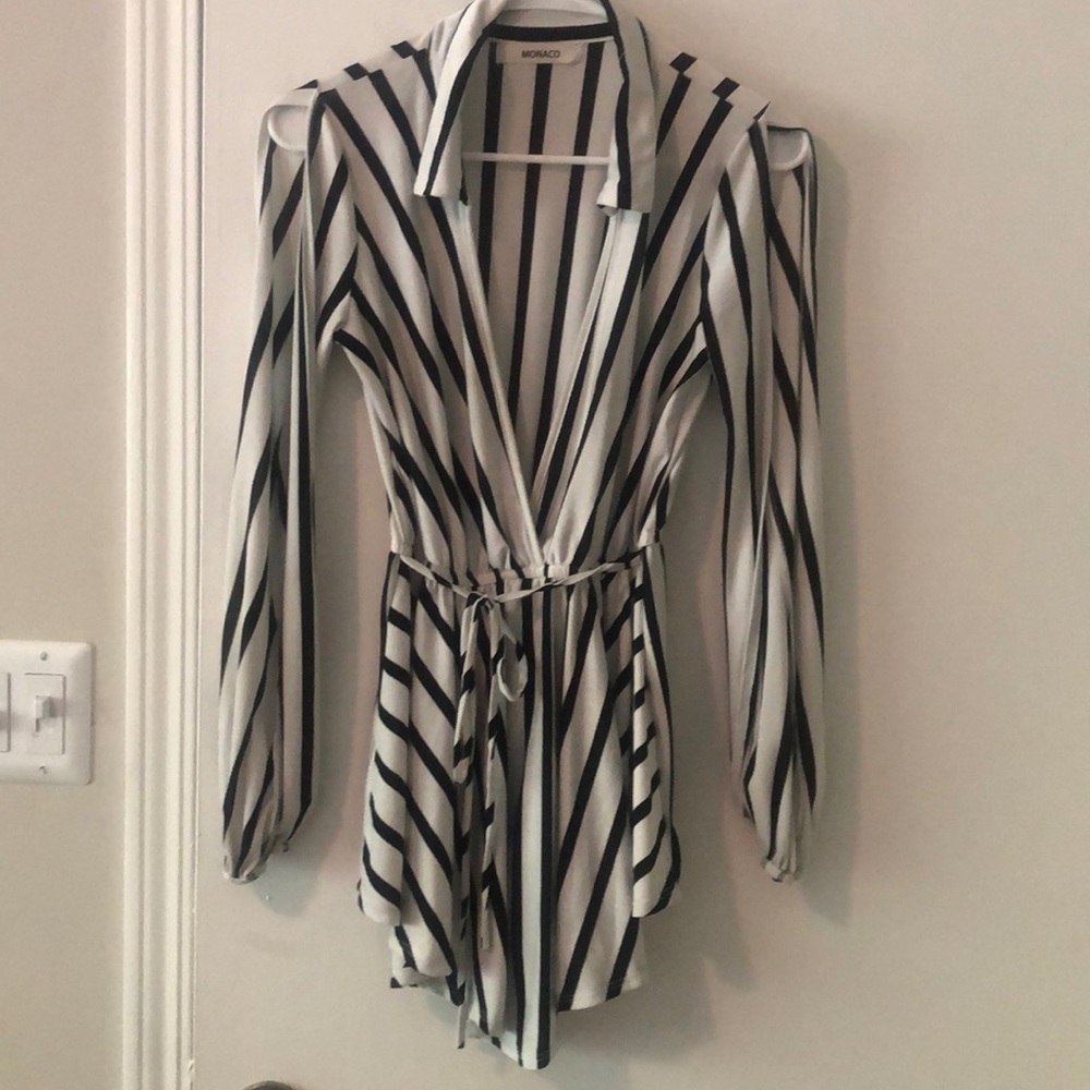 Striped romper